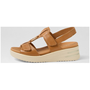 Sasson Xw Dark Tan Vanilla Leather Sandals