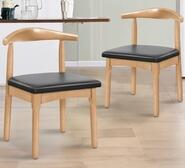 Set Of 2 Imri Dining Chair Brown