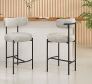 Set Of 2 Linnea Dining Chairs Neutral