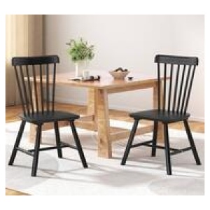 Set Of 2 Maryloi Dining Chair Black