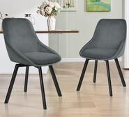 Set Of 2 Nebres Dining Chair Grey