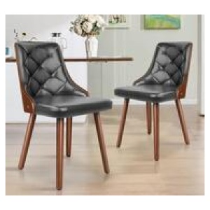 Set Of 2 Westly White Dining Chair Grey
