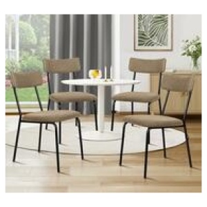 Set Of 4 Racian Corduroy Dining Chair Khaki