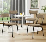 Set Of 4 Racian Corduroy Dining Chair Khaki