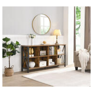 Seyfreid 8 Shelf Bookshelf Brown