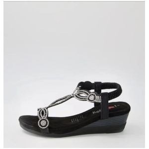 Shalaga Black Multi Sandals