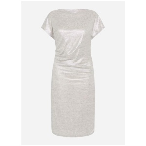 Shine Again Foil Linen Dress