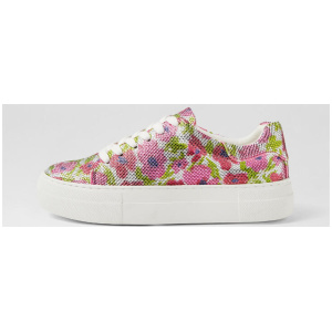 Shinee Pink Silver Flower Jewels Sneakers