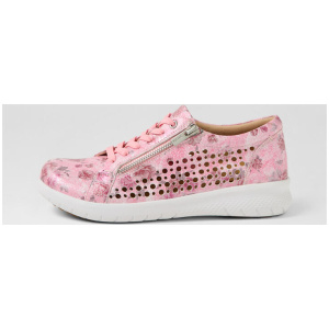 Shovo Xf Pink Print Leather Sneakers
