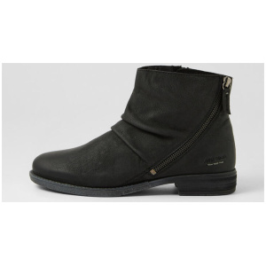 Sienna 10 Schwarz Leather Ankle Boots