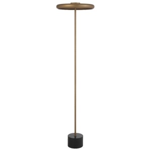 Sisby LED Floor Lamp Antique Brass Black Marble Dimming Desk Lights Lighting Telbix
