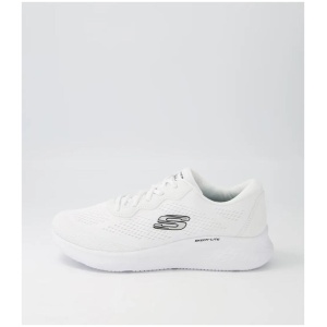 Skech White Textile Sneakers