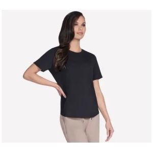 Skechers Skechers GO Walk Luxe Rib Tee Black