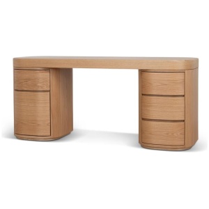 Solvia 1.7m Office Desk - Natural Oak by Interior Secrets - AfterPay Available