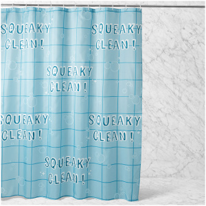 Squeaky Clean Shower Curtain