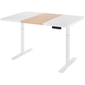 Standing Desk Motorised Electric Dual Motor Splice White Pine 120CM