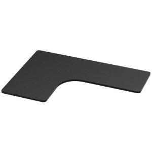 Standing Desk Top L-shape Black 160CM