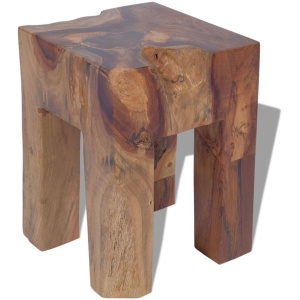 Stool Solid Teak 30 x 30 x 40 Cm