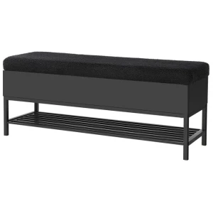 Storage Ottoman Blanket Box 110cm Boucle Shelf