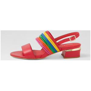Talisa Red Bright Leather Sandals