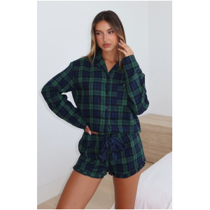 That Time Of Year Pyjama Shorts Green/Navy