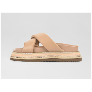 Thelma Dark Camel Slides