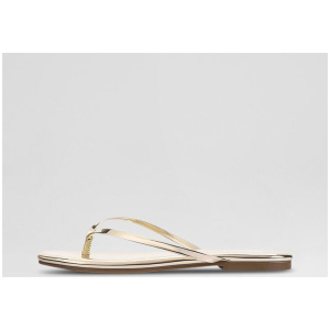 Tori Gold Mirror Thongs