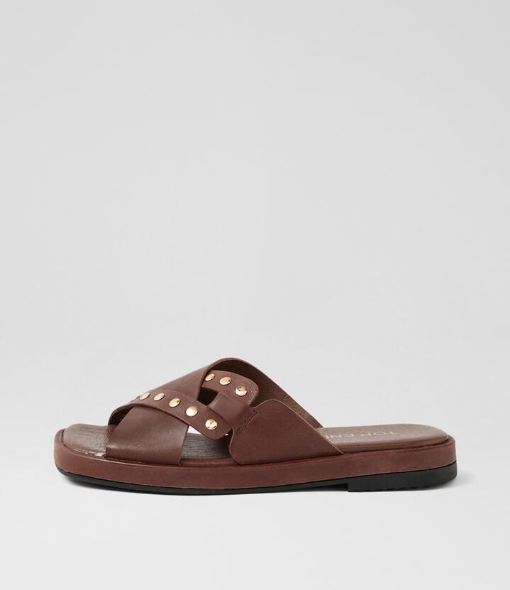 Torvi Choc Leather Sandals