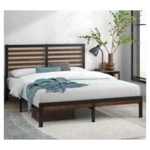 Trix King Single Bed Frame Brown
