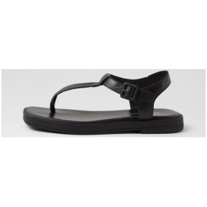 Tucsuny Black Leather Sandals