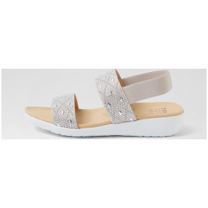 Usaid W Grey Multi Elastic Sandals