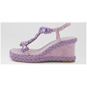 Vallda Lilac Suede Sandals