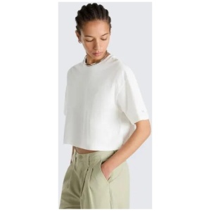 Vans Apparel and Accessories Skate Blurb Crop T-Shirt White