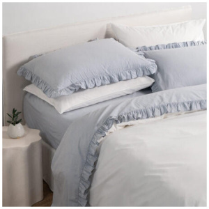 Vintage Flat Sheet - Softwash Cotton, King, Blue - Canningvale