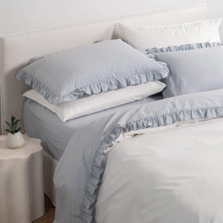 Vintage Flat Sheet - Softwash Cotton, King, Blue - Canningvale