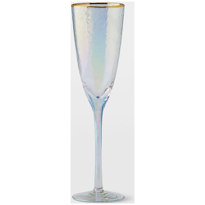 Vista Gold Rim Champagne Flute