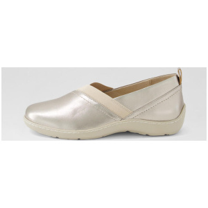 Wrisco Xf Argento Leather Elastic Flat Shoes