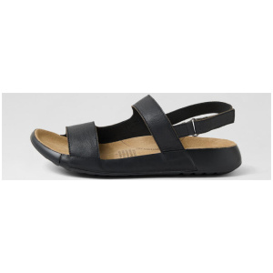 Yocco W Black Leather Sandals