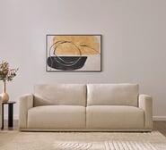 Zara 3 Seater Sofa Neutral