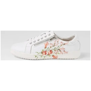 Zurah White Leather Sneakers