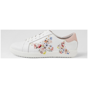 Zutter D White Dusty Pink Leather Sneakers