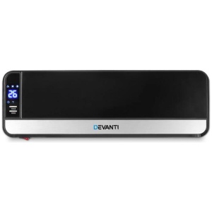 2000W Wall Mounted Panel Heater - Black