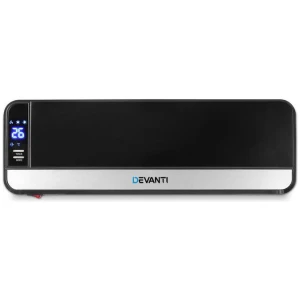 2000W Wall Mounted Panel Heater - Black