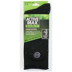 Active Max Women's Bamboo Crew Socks