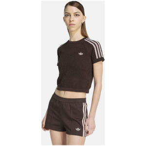 Adidas Crochet Tee Aurora Coffee