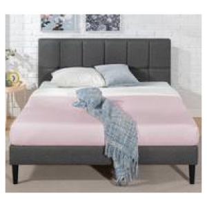 Arbour Double Fabric Bed Frame Grey