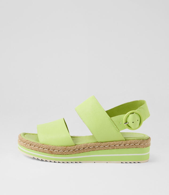 Atha Light Citrus Leather Sandals