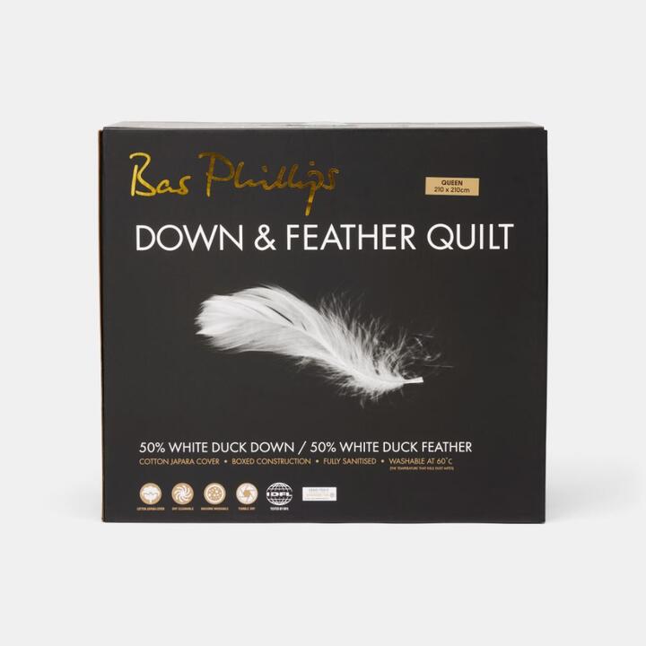 Bas Phillips 50/50 Duck Feather & Down Quilt