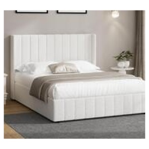 Blair Double Gas Lift Bed Frame White