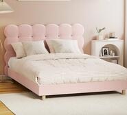 Bluford Double Bed Frame Pink